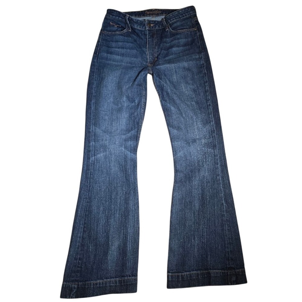 Kimes Ranch Jennifer Dark Wash Flare Leg Western Jeans Women 31x32